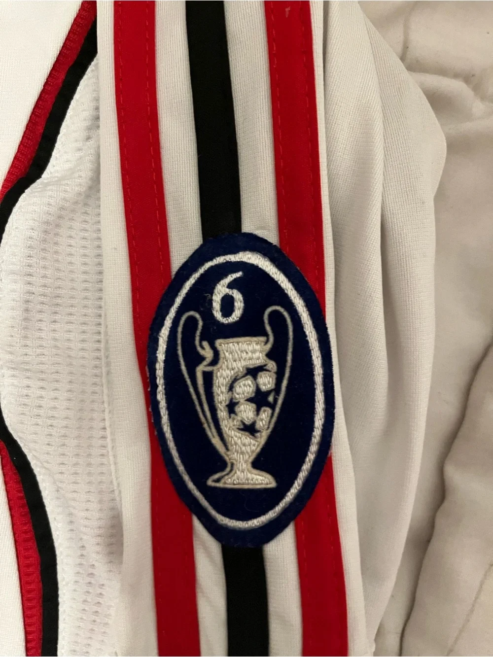 adidas AC Milan White and Red Champions League Jersey